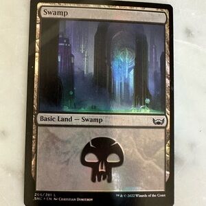 Magic: The Gathering Swamp - Foil Basic Land Card
